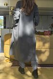 Scuba Stretch Funnel Neck Cocoon Dress Sport Grey /10=